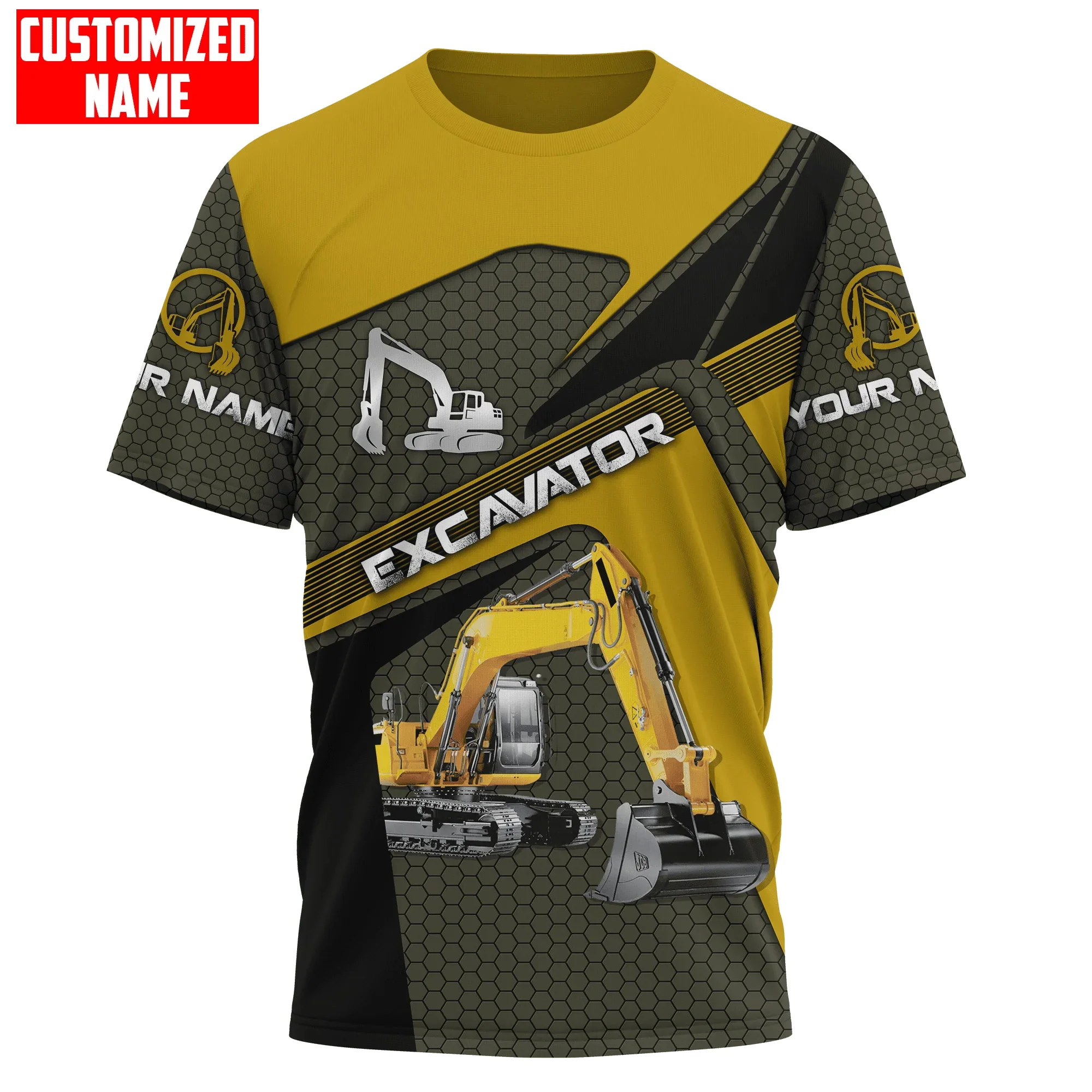 Heavy Equipment Names - 개인화 된 이름 굴삭기 중장비 3D