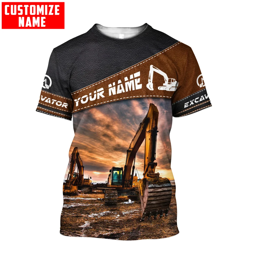Heavy Equipment Names - 개인화 된 이름 굴삭기 중장비 3D