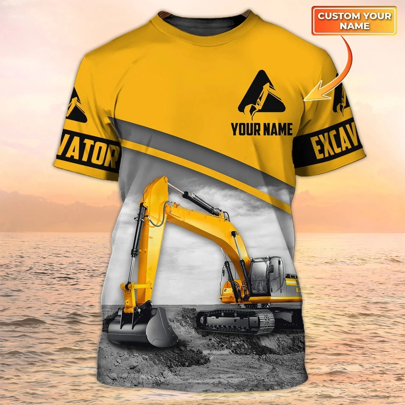 1개 맞춤 제작 사진 인쇄 최신 여름 패션 남성 티셔츠 - Heavy Equipment Names 리뷰 및 가격